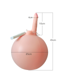 6.3‘’ Bouncy Inflatable Sex Ball with Remote Control Vibrating Realistic Dildo - Image 8