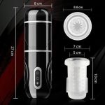 PowerKing Ultra-Technical Hands-free 7 Telescopic Rotation Modes Male Masturbator Cup - Image 5