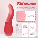 Lurevibe - Upgraded Rose - 20 Frequency Tongue Licking Vibrator - Image 3