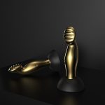 Lurevibe - Wireless Remote Control Light Luxury Gilded Prostate Massager Masturbation Stick Anal Plug - Image 3