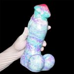 7.48‘’ Colorful Soft Mushroom Head Silicone Artificial Dildo - Image 8