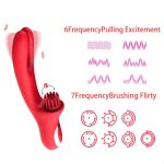 3 In 1 Clit Tickling G Spot Wiggling Dildo Vibrator - Image 4