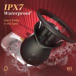 Lurevibe - Rose Romeo - 3in1 Rose Sex Toy with 2 Suction Cups Adult Toys Female Clitoral Nipple Vibrators with 10 Licking Sucking Vibrating - Image 14