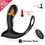 Prostate Massage Vibrator Anal Plug Wireless Control Delay Ejaculation Ring - Image 2