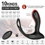 Prostate Massage Vibrator Anal Plug Wireless Control Delay Ejaculation Ring - Image 3
