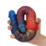 13.78‘’ Colorful Double-Ended Liquid Silicone Anal Plug Dildo - Image 5