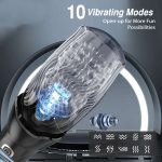 Lurevibe - 3.0 Version Male Rose Thrusting Rotating And Vibrating Oral Sex Masturbation Cup - Image 2