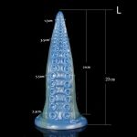 6.38‘’ - 8.27‘’Octopus Tentacle Liquid-silicone Anal Plug - Image 6