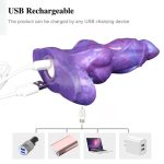 4.9‘’ Remote Control Vibrating Dildo Clit Stimulate Anal Plug - Image 6