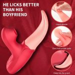 Lurevibe - Rose Generation Ⅱ Tongue Licking Vibrator Clit Sucking G Spot Stimulator Nipple Massager - Image 2