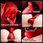 Rose Mucher Lip Biting & Swing Clitoral G Spot Vibrator for Women - Image 4