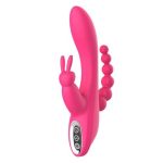 Lurevibe - Clitoris Stimulation Vibrator 3-in-1 G-Spot Rabbit Anal Dildo Vibrator