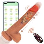 6.6‘’ Vibrating Thrusting Swing Thick Long Lifelike Dildo With Remote Control - Image 10
