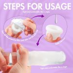 Lurevibe - Jelly Soft Male Masturbator Cup For Man Glans Stimulation - Image 4