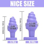 Aimitex Ice Cream Colorful Silicone Butt Plug Anal Expansion plug - Image 3