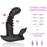 Lurevibe - Telescopic Prostate Massager For Men And Women Double Shock Masturbation G-spot Vestibule Anal Plug Sex Toy Wholesale - Image 4