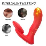 Remote Control Silicone Vibrator 10 Vibration Heating Prostate Massager - Image 5