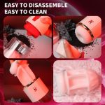 3 In 1 Detachable Fully Automatic Tongue Licking Suction Vibration Male Stroker - Image 5