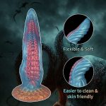 6.69‘’ Ocean Blue Octopus Tentacle Silicone Anal Dilator Fantasy Dildo - Image 7