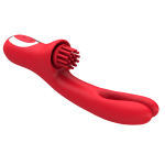 3 In 1 Clit Tickling G Spot Wiggling Dildo Vibrator - Image 6