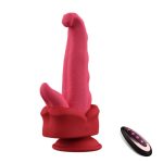 5.7‘’ Realistic Tongue Thrusting Heating Fantasy Dildo With Suction Cup - Image 9