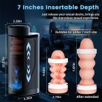 Lurevibe - Big Cup Automatic Telescopic Penis Stimulation Pocket Pussy Stroker Masturbation Cup - Image 5