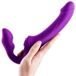Lurevibe - Wireless Remote Control Vibrating Double Head Sucking Female Massage Stick - Image 3