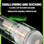 Handle - Controlled Male Masturbation Cup 9 - frequency telescopic movement Sucking Vibration - Image 3