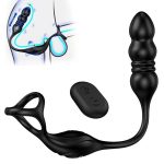 Anal Plug Vibrating Penis Ring Anal Beads Prostate Massager Vibrator Anal Toys - Image 2