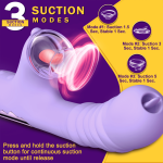 Lurevibe - Small Dinosaur Vibrator Telescopic Tongue Sucking Clit Stimulation Vibrator - Image 9