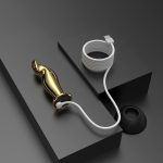 Lurevibe - Wireless Remote Control Light Luxury Gilded Prostate Massager Masturbation Stick Anal Plug - Image 2
