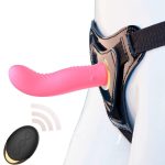 5.51‘’ Wireless Remote Control Strap On Dildo Vibrator for Couples
