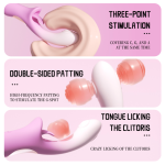 Fancy Pink Female Tongue Licking Masturbation Device Vibrator - Image 2