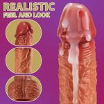 6.3‘’ Lurevibe - 3-in-1 Thrusting 5 Vibrations 42 ℃ Heating Realistic Non-sticky Blush Dildo - Image 3