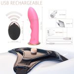 5.51‘’ Wireless Remote USB Rechargeable Strap On Dildo - Image 5