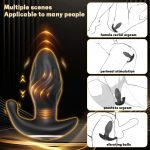 Male Prostate Massager Telescopic Vibration Anal Masturbator Anal Plug - Image 8